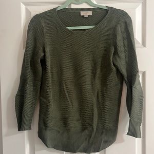 Loft green knit sweater